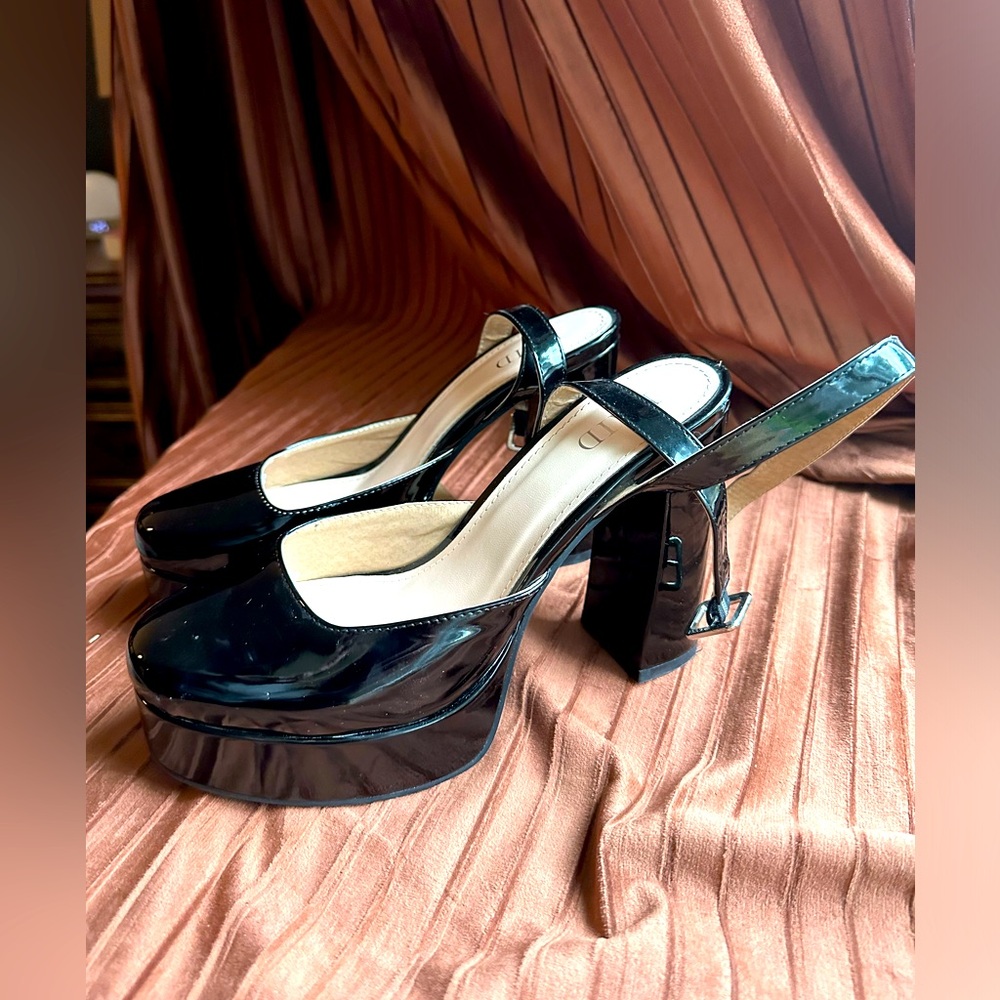 Patent Platform Shoes